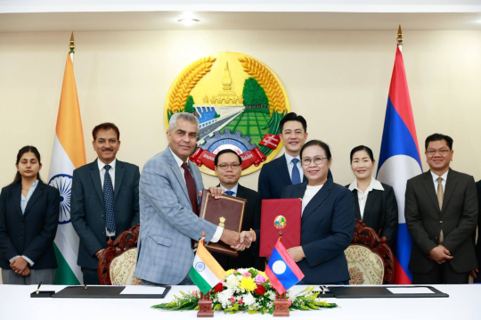Laos, India Sign Agreement on 10 Community Development Projects Under Mekong-Ganga Cooperation